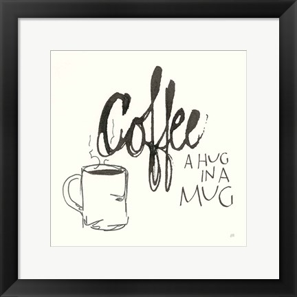 Framed Coffee Sayings V Print