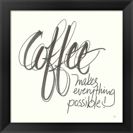 Framed Coffee Sayings IV Print