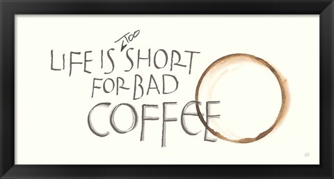 Framed Coffee Sayings I Print