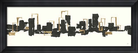 Framed Gilded City III Print