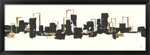 Framed Gilded City III Print