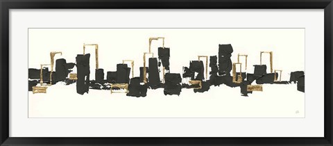 Framed Gilded City III Print