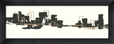 Framed Gilded City II Print