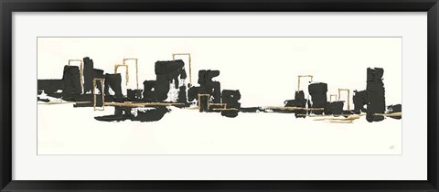 Framed Gilded City II Print