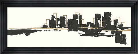 Framed Gilded City I Print