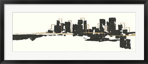 Framed Gilded City I Print