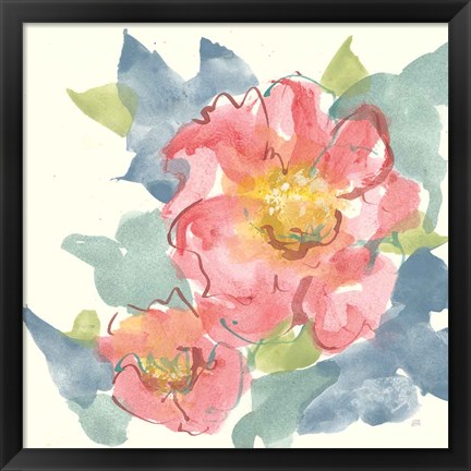 Framed Peony in the Pink II Print