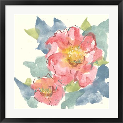 Framed Peony in the Pink II Print