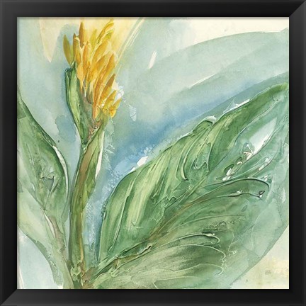 Framed Exotic Flower II Print