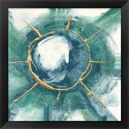 Framed Dharma Wheel II Print