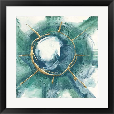 Framed Dharma Wheel II Print