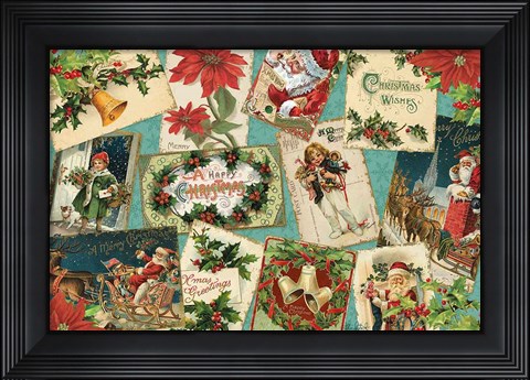 Framed Nostalgic Holiday I Print