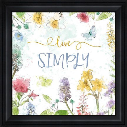 Framed Spring Splash V Print