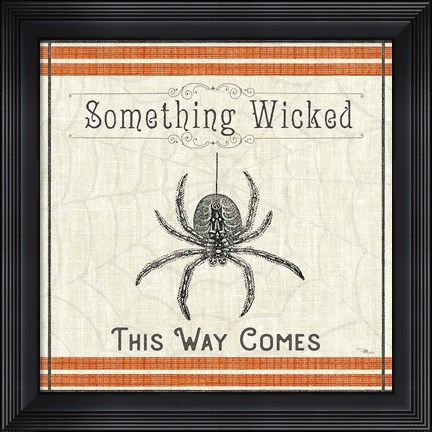 Framed Be Scary VI Print