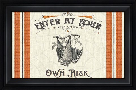 Framed Be Scary II Print