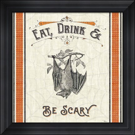 Framed Be Scary IV Print