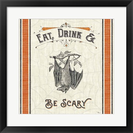 Framed Be Scary IV Print