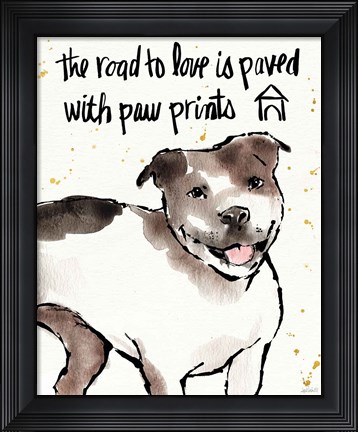 Framed Strike a Paws XV Print