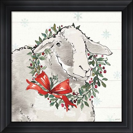 Framed Modern Farmhouse XIII Christmas Print