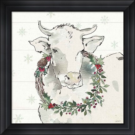 Framed Modern Farmhouse XII Christmas Print