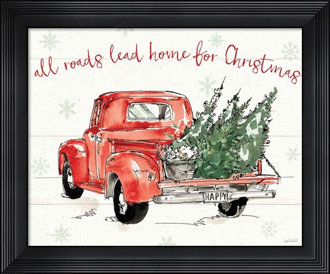 Framed Modern Farmhouse IX Christmas Print