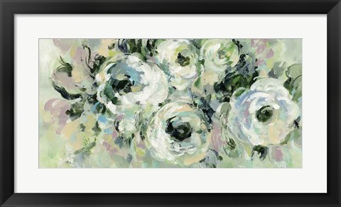 Framed Sage and Lavender Peonies Print