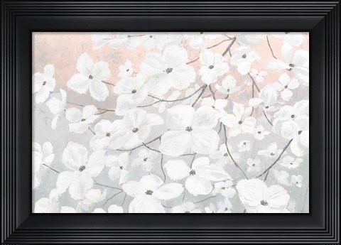 Framed Bringing in Blossoms Blush Print