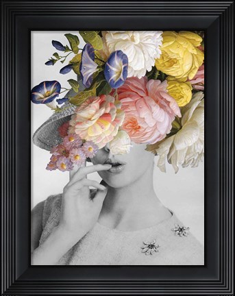 Framed Garden Party I Print
