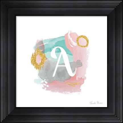Framed Abstract Monogram A Print
