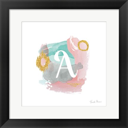 Framed Abstract Monogram A Print