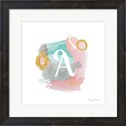 Framed Abstract Monogram A Print