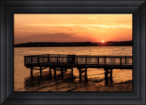 Framed Lake Sunset Print
