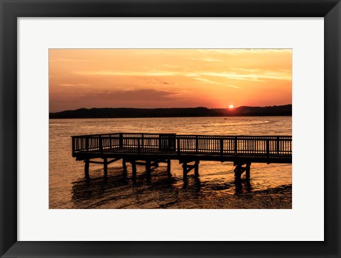 Framed Lake Sunset Print