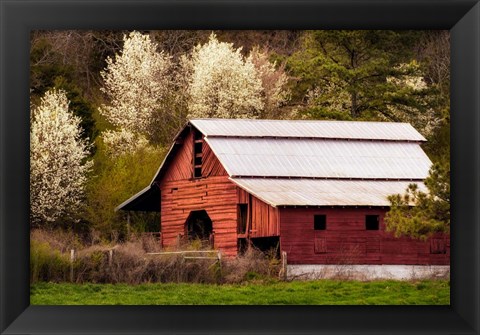 Framed Skylight Red Barn Print