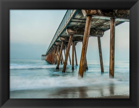 Framed Coastal Pier Print