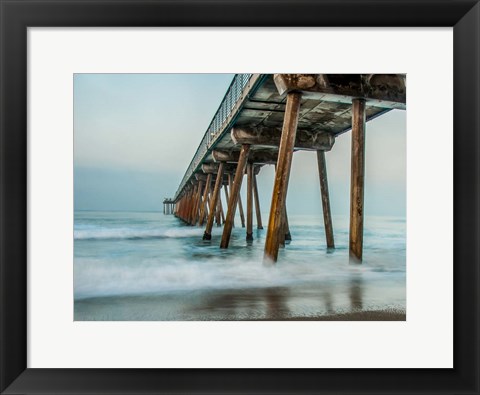 Framed Coastal Pier Print