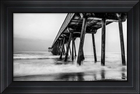 Framed Under the Pier Print