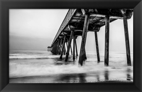 Framed Under the Pier Print