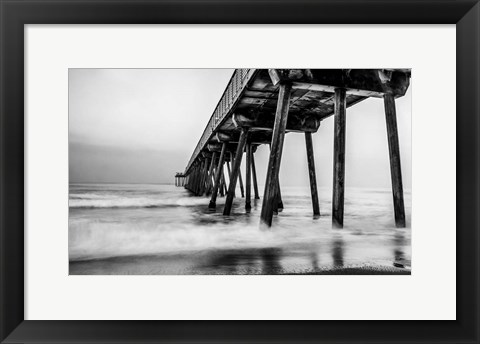 Framed Under the Pier Print