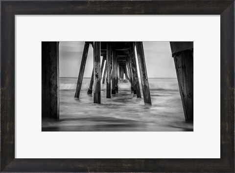 Framed Surf in Black &amp; White Print