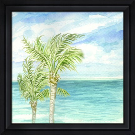 Framed Refreshing Coastal Breeze I Print