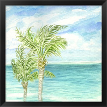 Framed Refreshing Coastal Breeze I Print