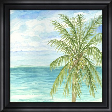 Framed Refreshing Coastal Breeze II Print