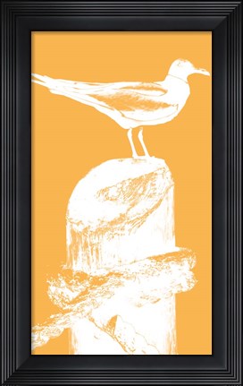Framed Perching Seabird III Print