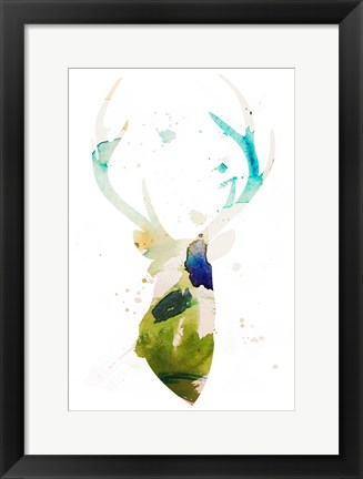 Framed Youthful Deer I Print