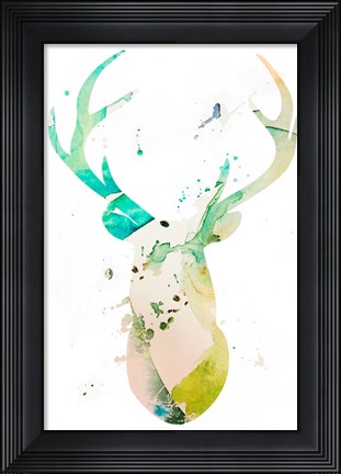 Framed Youthful Deer II Print