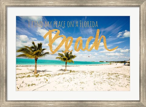 Framed Florida Beach Print