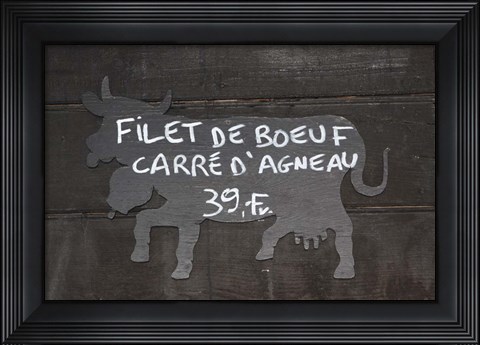 Framed Filet De Boeuf Print