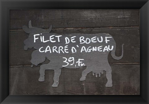 Framed Filet De Boeuf Print