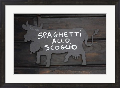 Framed Spaghetti Allo Scoglio Print